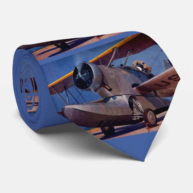 1939 Grumman F-2 flygplansutskrift Slips (Rullad)