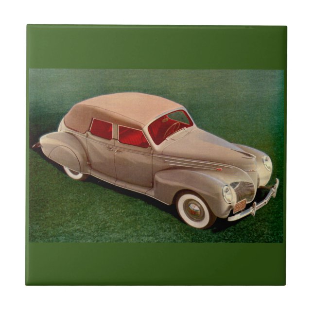 1939 Lincoln Zephyr Kakelplatta (Framsidan)