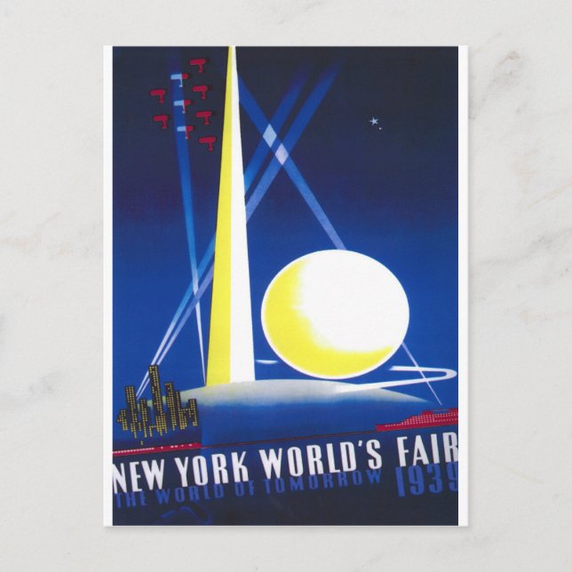 1939 New York World Fair Vykort (Framsida)