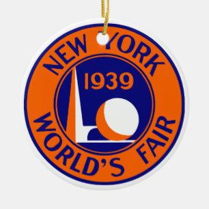 1939 New York World's Fair Julgransprydnad Keramik