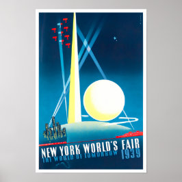 1939 New York World's Fair vintage resor poster