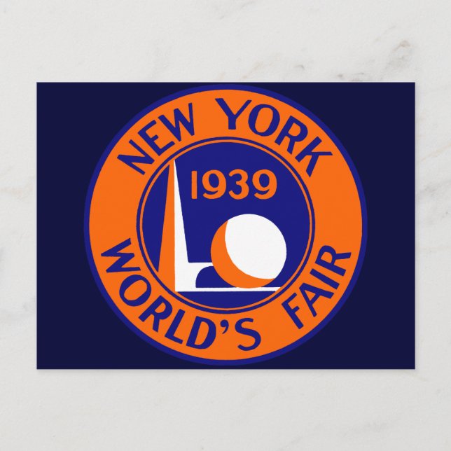 1939 New York World's Fair Vykort (Framsida)