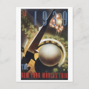 1939 New York World's Fair Vykort