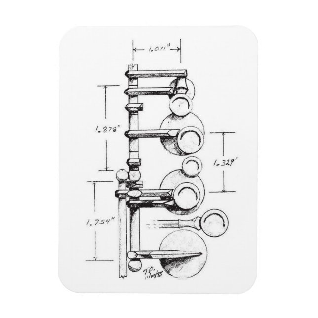 1939 Selmer Paris Balanced Action Saxophone Magnet (Vertikal)