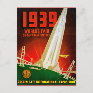 1939 World Fair San Francisco Vykort
