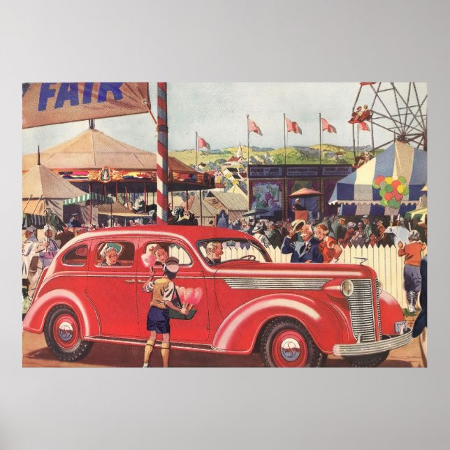 1940 års Desoto-utskrift Poster (Framsidan)