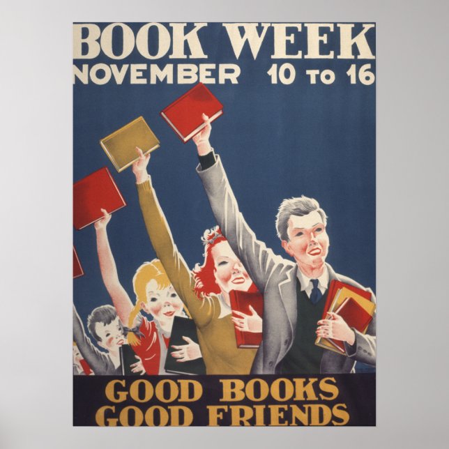 1940 Barns Bok-vecka Poster (Framsidan)
