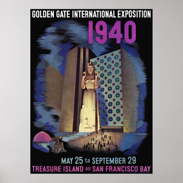 1940 Golden Grind Internationell Exposition Poster (Framsidan)