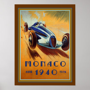 1940 Monaco Grand Prix-Poster Poster
