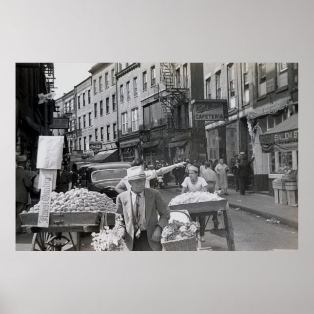 1940 North End, Boston Poster (Framsidan)