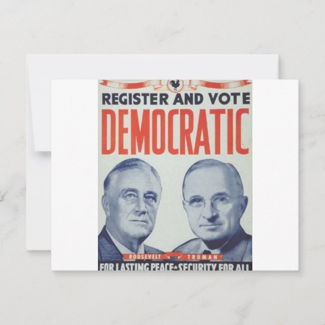 1940 Roosevelt - Truman (Framsida)
