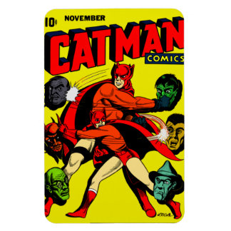 1940:s CAT-MAN-Tecknader Flexible Magnet