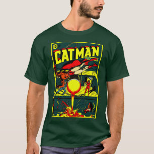 1940:s Cat-Man-Tecknader T-Shirt