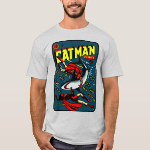 1940:s CatMan-Tecknader T-Shirt