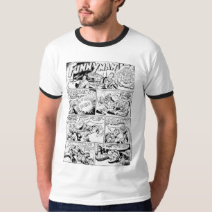 1940:s "FUNNYMAN"-Tecknad, T-Shirt