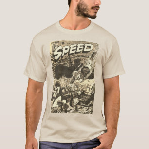 1940:s HASTIGHETSTecknader T-Shirt