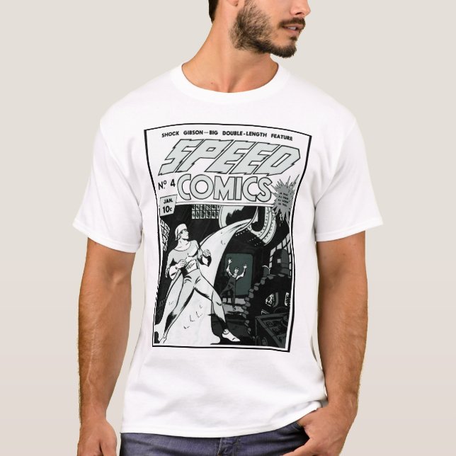 1940:s HASTIGHETSTecknader T-Shirt (Framsida)