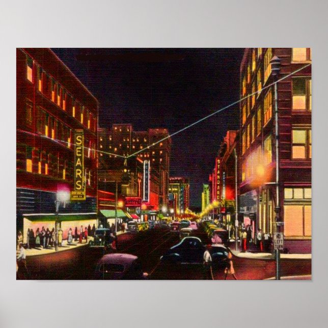 1940:s Little Sten Main Street Poster (Framsidan)