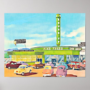 1940:s Middag- Store Poster