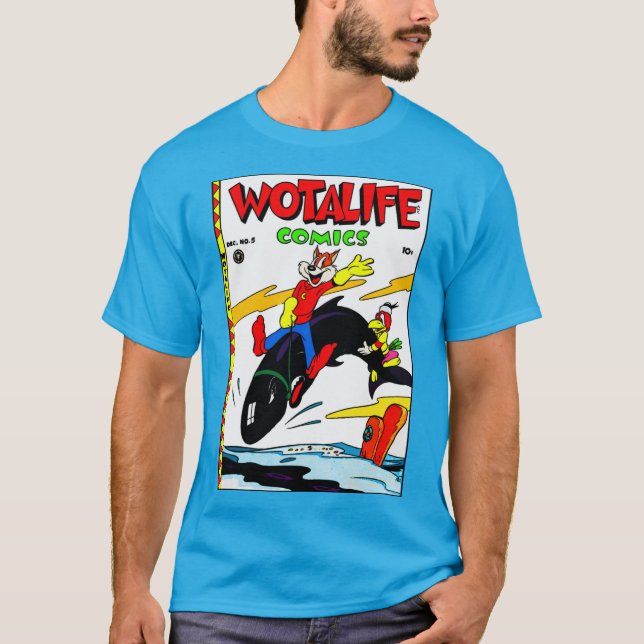 1940:s Wotalife-Tecknader T-Shirt (Framsida)