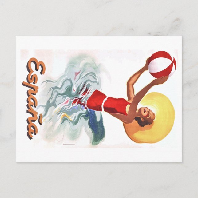 1940 Spanska bussposter Vykort (Framsida)