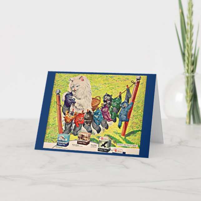 1940-talet Carters katt och kattungar i Bläck och  Kort (Framsida)