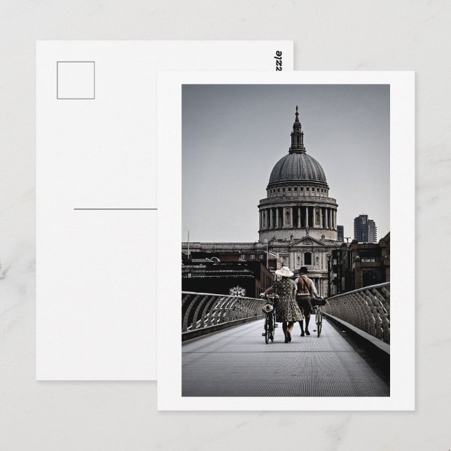 1940-talet på Millennium Bridge London (6331) Vykort (Fram/baksida)