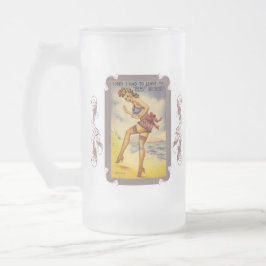 1940-talets baddräktighet Frosted Beer Mugg