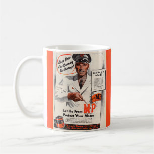 1940-talets Behålla Din bil kör för Victory-annons Kaffemugg