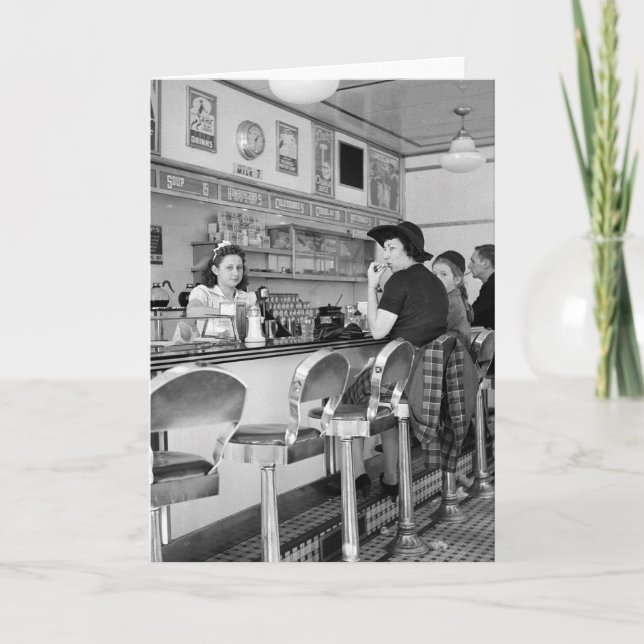 1940-talets Burger Joint Kort (Framsida)