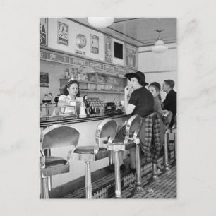 1940-talets Burger Joint Vykort