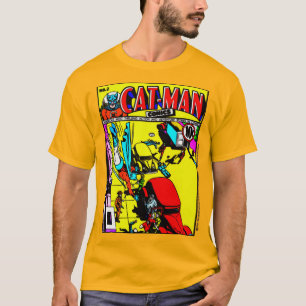 1940-talets CAT-MAN Comics T-Shirt