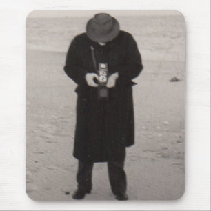 1940-talets fotograf på stranden musmatta