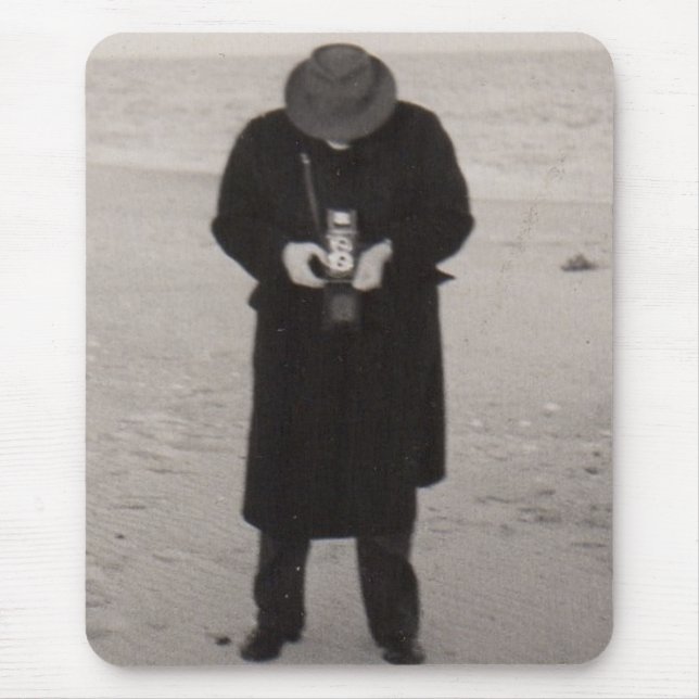 1940-talets fotograf på stranden musmatta (Framsidan)