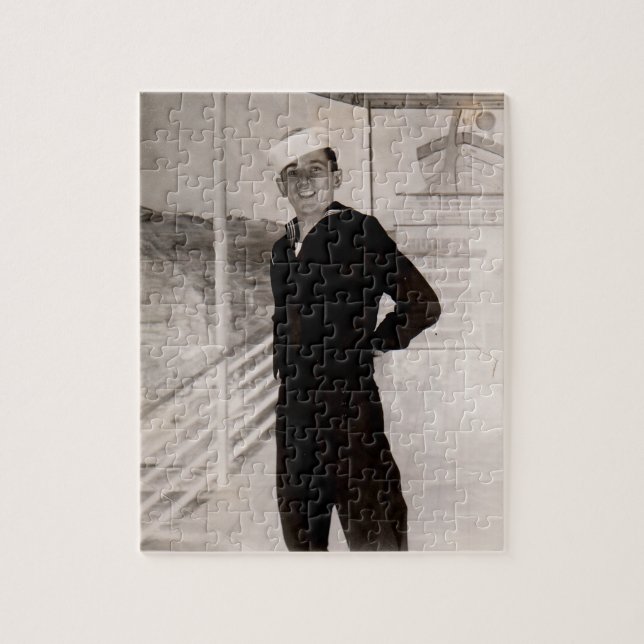 1940-talets gulsot sjöman pussel (Vertikal)