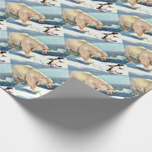 1940-talets polar- och penguinbjörn presentpapper