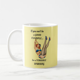 1940-talets Retro Pin-up Girl Funny Coffee Kopp Mu