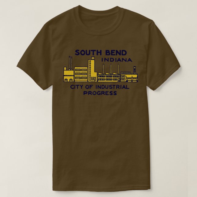 1940-talets South Bend Indiana TShirt 1 T Shirt (Design framsida)