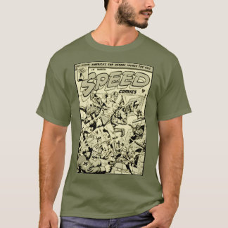 1940-talets SPEED Comics Action T-Shirt