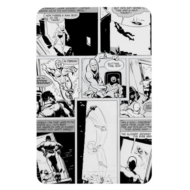 1940-talets SPEED Comics Flexibel Magnet (Vertikal)