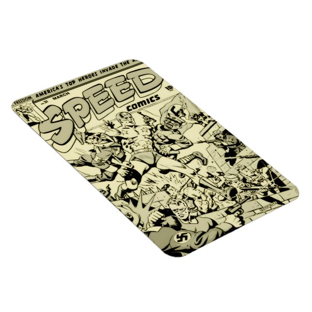 1940-talets SPEED Comics Magnet (Högersidan)
