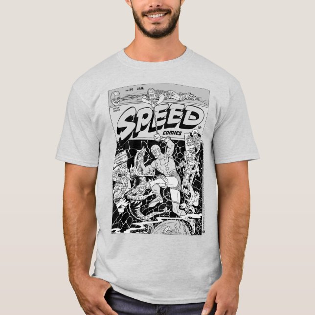 1940-talets SPEED Comics T-Shirt (Framsida)