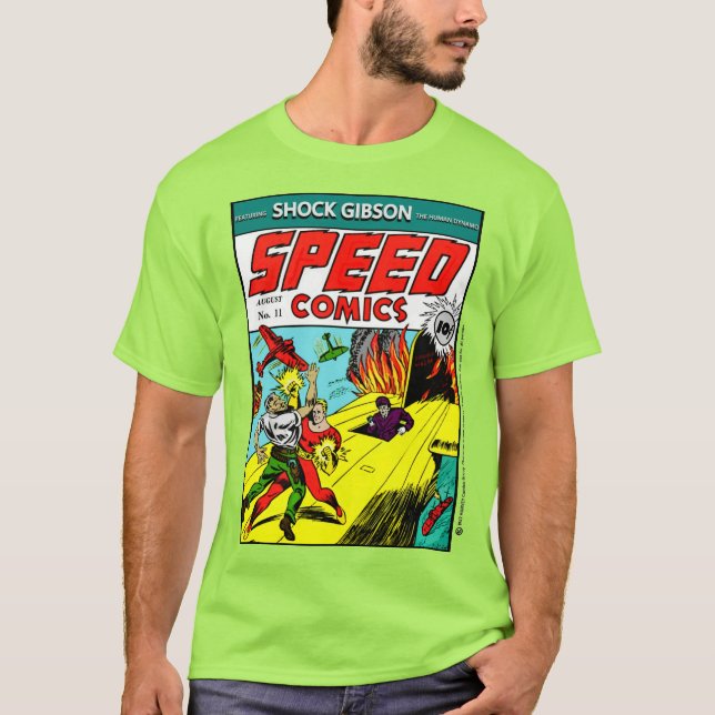 1940-talets SPEED Comics T-Shirt  (Framsida)