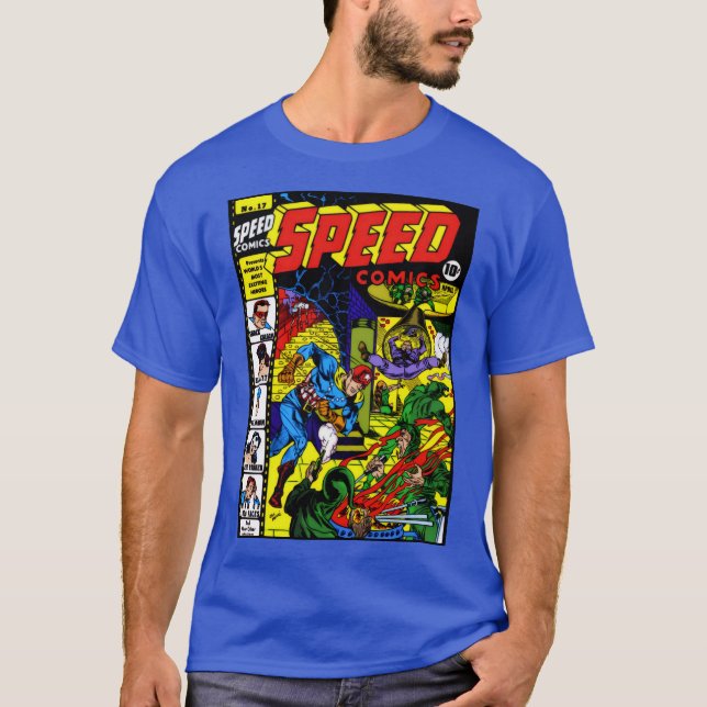 1940-talets SPEED Comics T-Shirt  (Framsida)