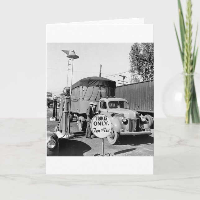 1940-talets stopp i Lastbil Kort (Framsida)