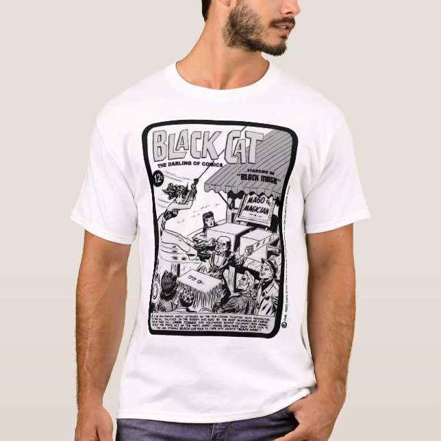 1940-talets Svarta Katt Serie T-Shirt (Framsida)