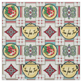 1940-talets Tekannor för köks- och Mönster med Gul Tyg