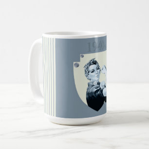 1940-talets vintage, 40-åring krig kaffemugg