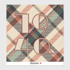 1940-talets vinyletikett klistermärken