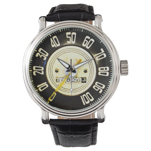 1940-tals Klassisk Bil Hastighetsmätare Armbandsur (Framsida)